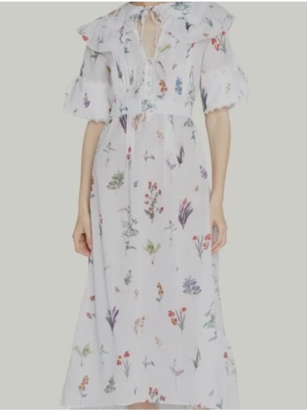 Evi Grintela Floral White Dress